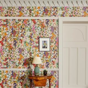 New Anthropologie House of Hackney Hollyhocks Wallpaper